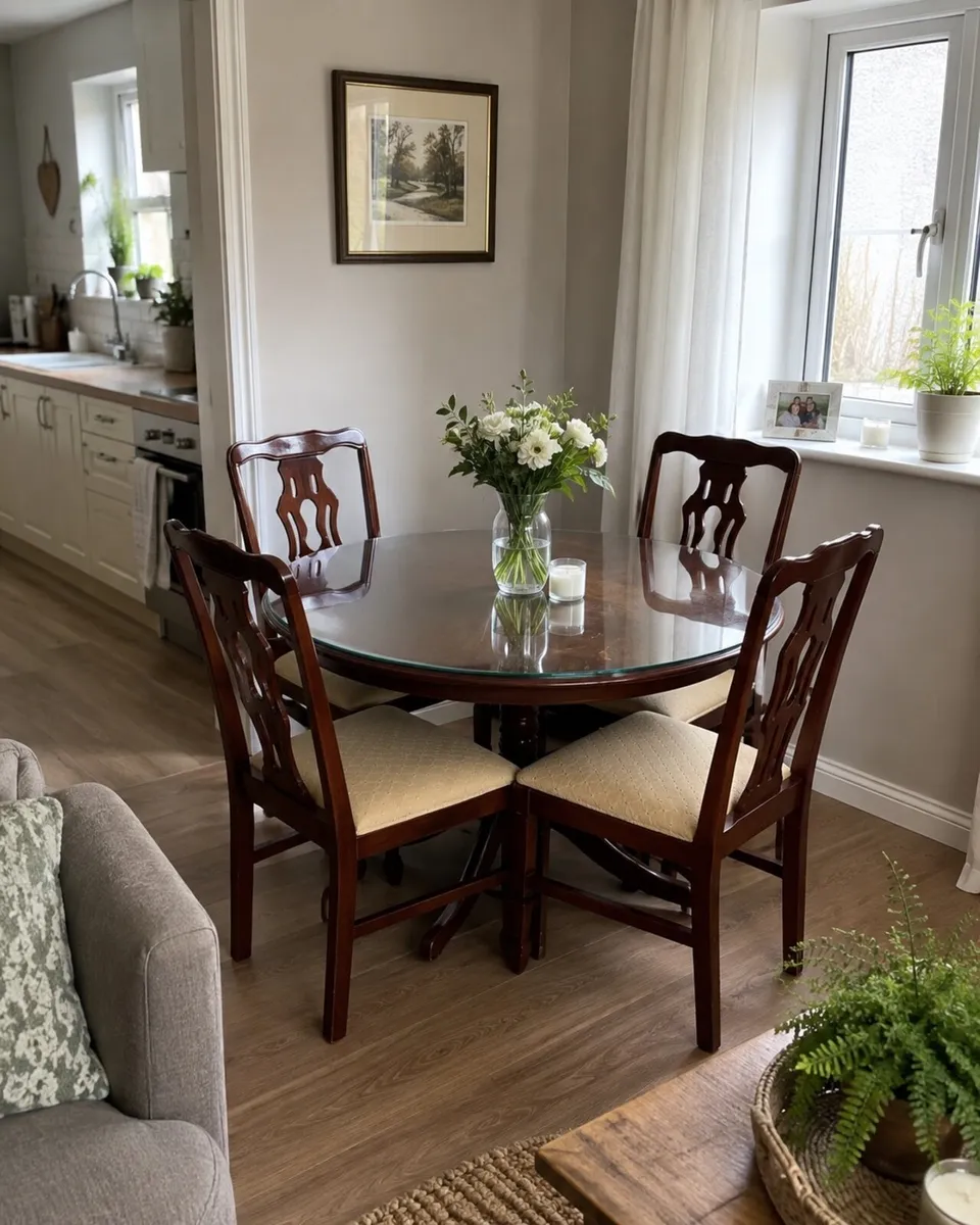 Round Table and Four chairs - Image 3