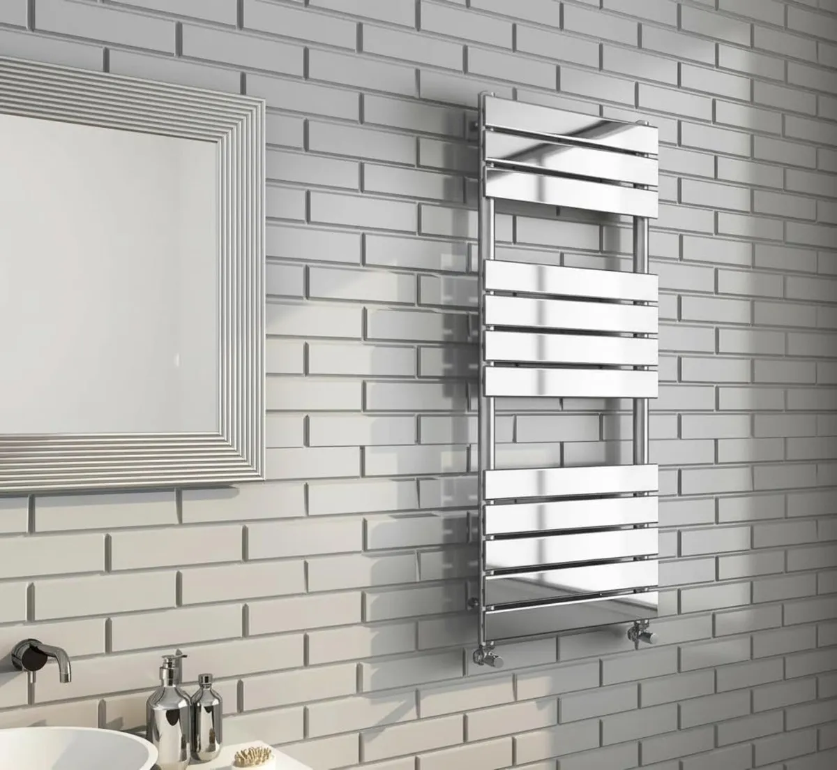 Richmond Heated Towel Rail Chrome 400MM - Image 3