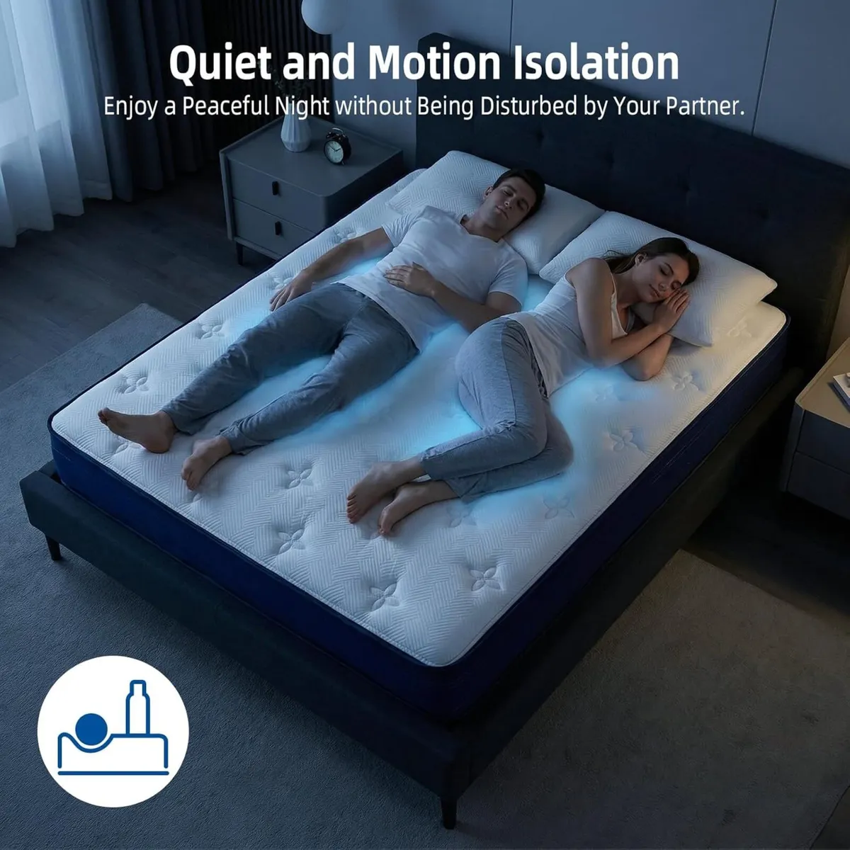 Double Mattresses 4ft6 10 Inch Memory Foam - Image 3