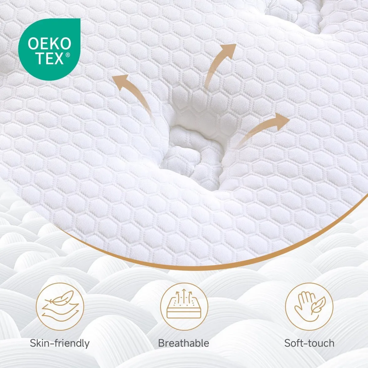 Mattress 6 Orthopaedic Medium-Firm Bed 11.02 Inch - Image 2