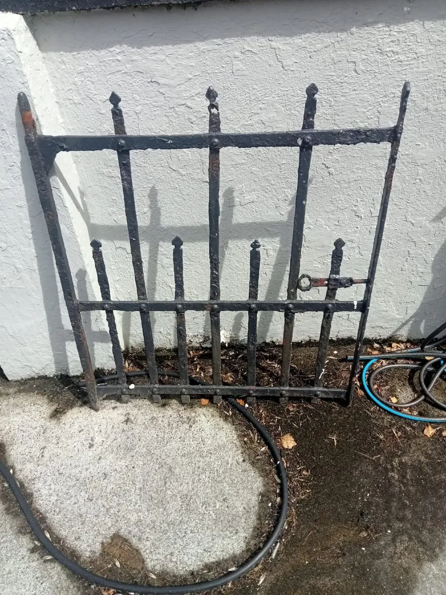 Old hand-forged wrought iron gate