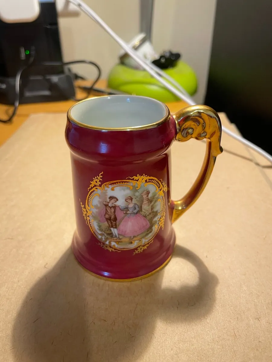 Limoges Porcelain Miniature Tankard - Image 1