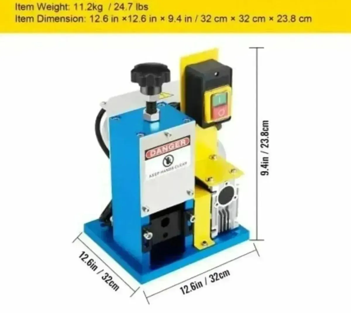 Electric Scrap Cable Wire Stripping Machine Tool - Image 1