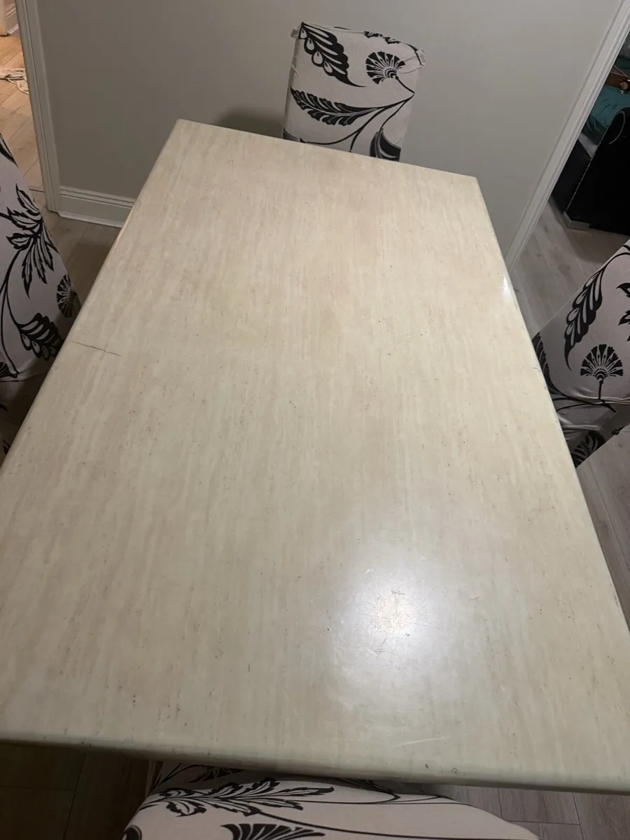 table entirely in marble - Image 1