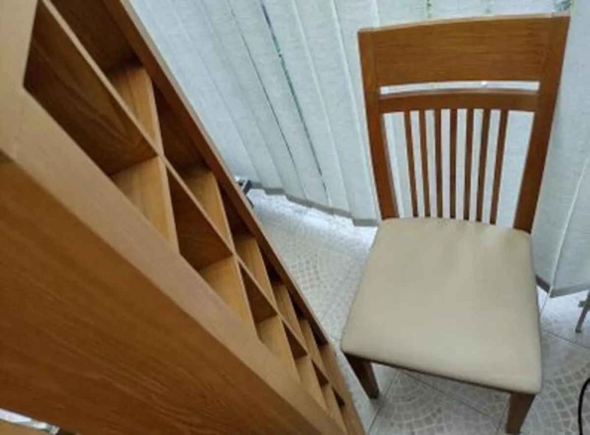 Solid oak dining chairs/Kitchen chairs- Four