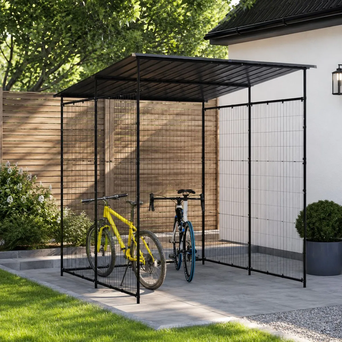 Bike Shed Steel Bicycle Storage Shed - Image 1