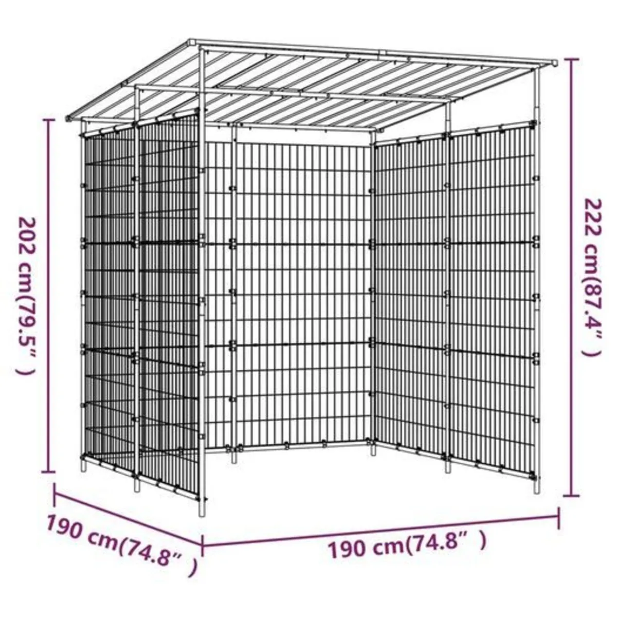 Bike Shed Steel Bicycle Storage Shed - Image 3