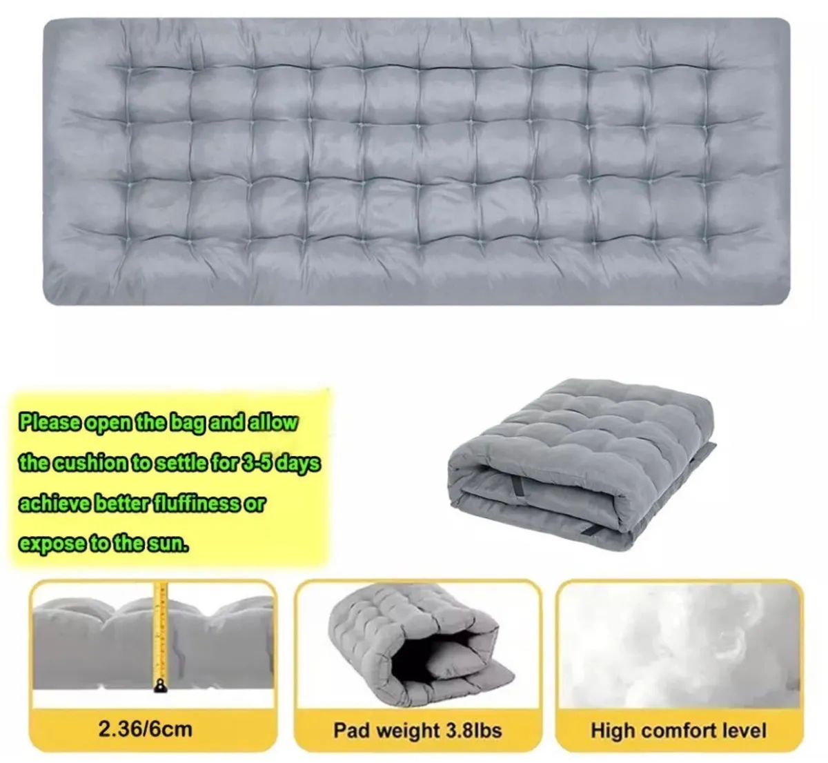 Portable Folding Bed with Mattress Foldable NEW - Image 3