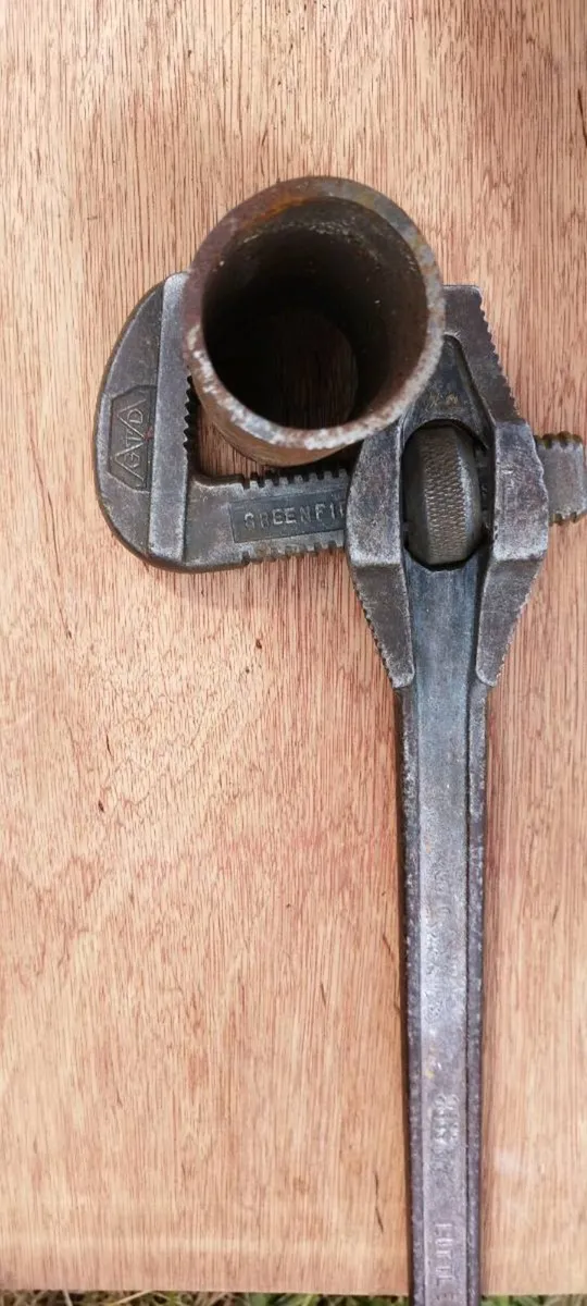 Antique Stilson Pipe Wrench - Image 2