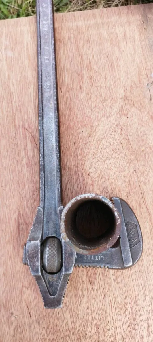 Antique Stilson Pipe Wrench - Image 3