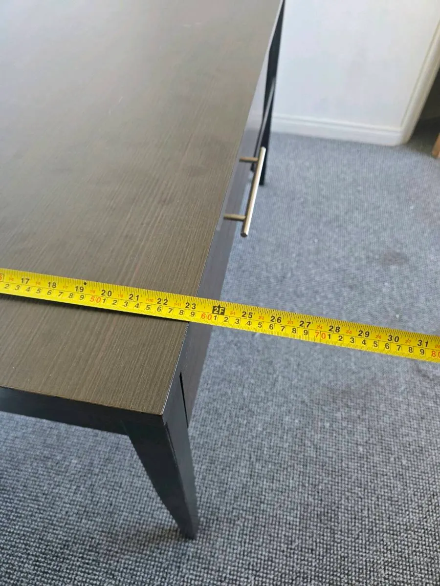Solod wood desk with chair and chesterdraw - Image 4