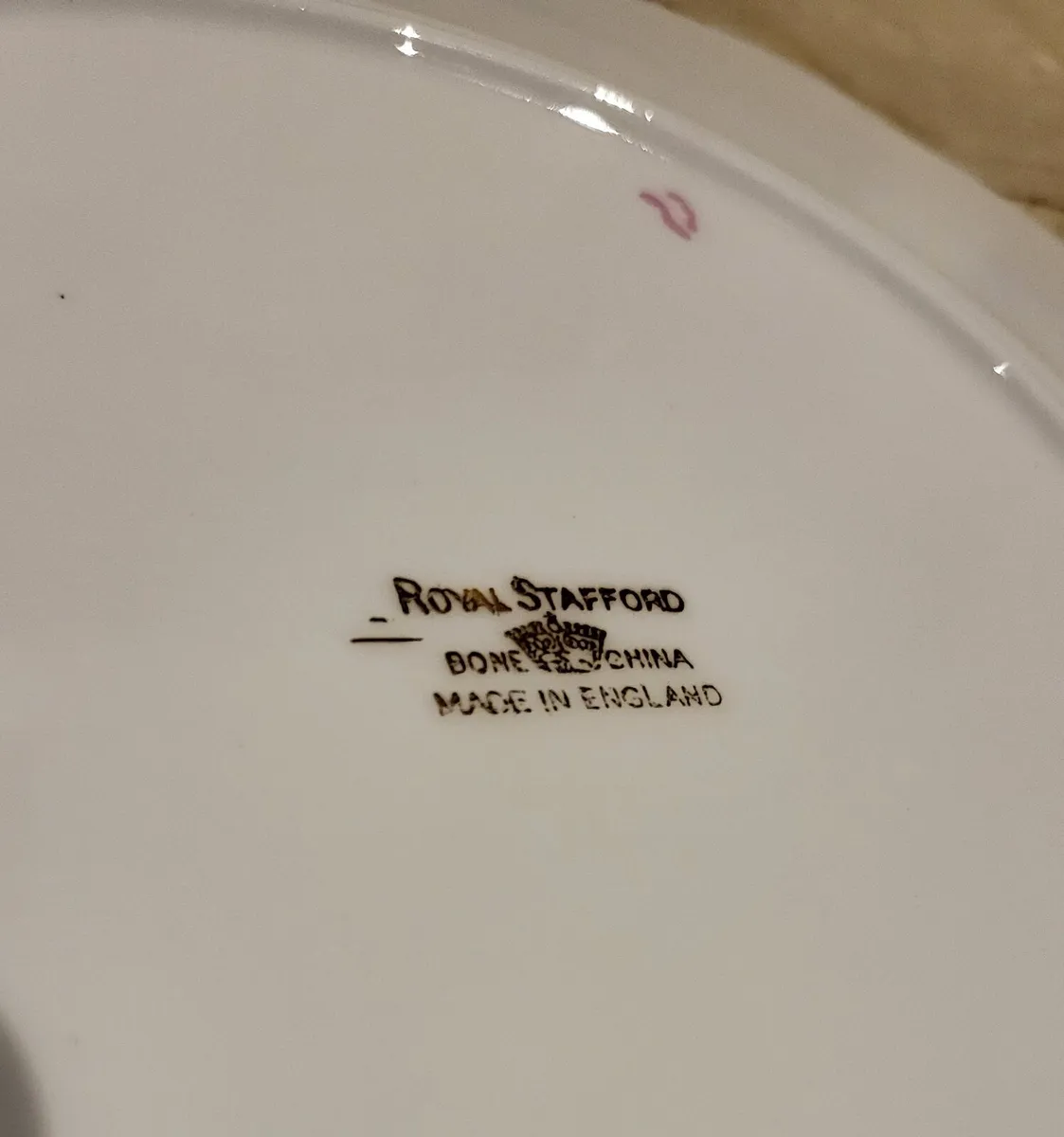Beautiful bone china plate by Royal Stafford - Image 2