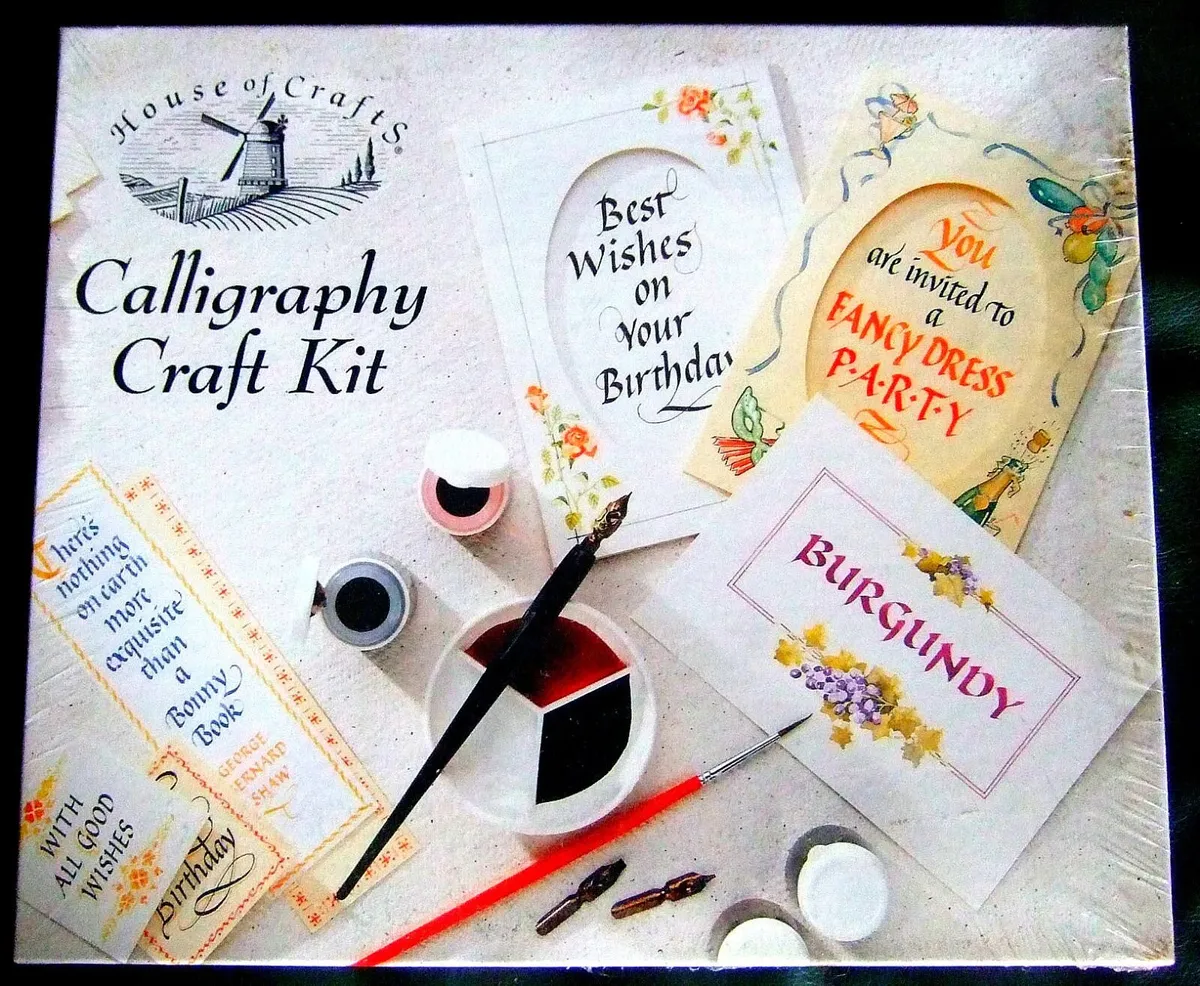 Brand New Sealed House of Crafts Calligraphy Kit - Image 3