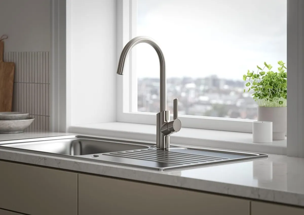 Kitchen Tap Chrome Mpl Efsnk C Swivel Spout - Image 3