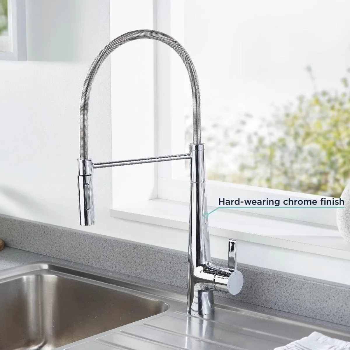 Sabre Pull Out Kitchen Tap Chrome Sa Prosnk - Image 2