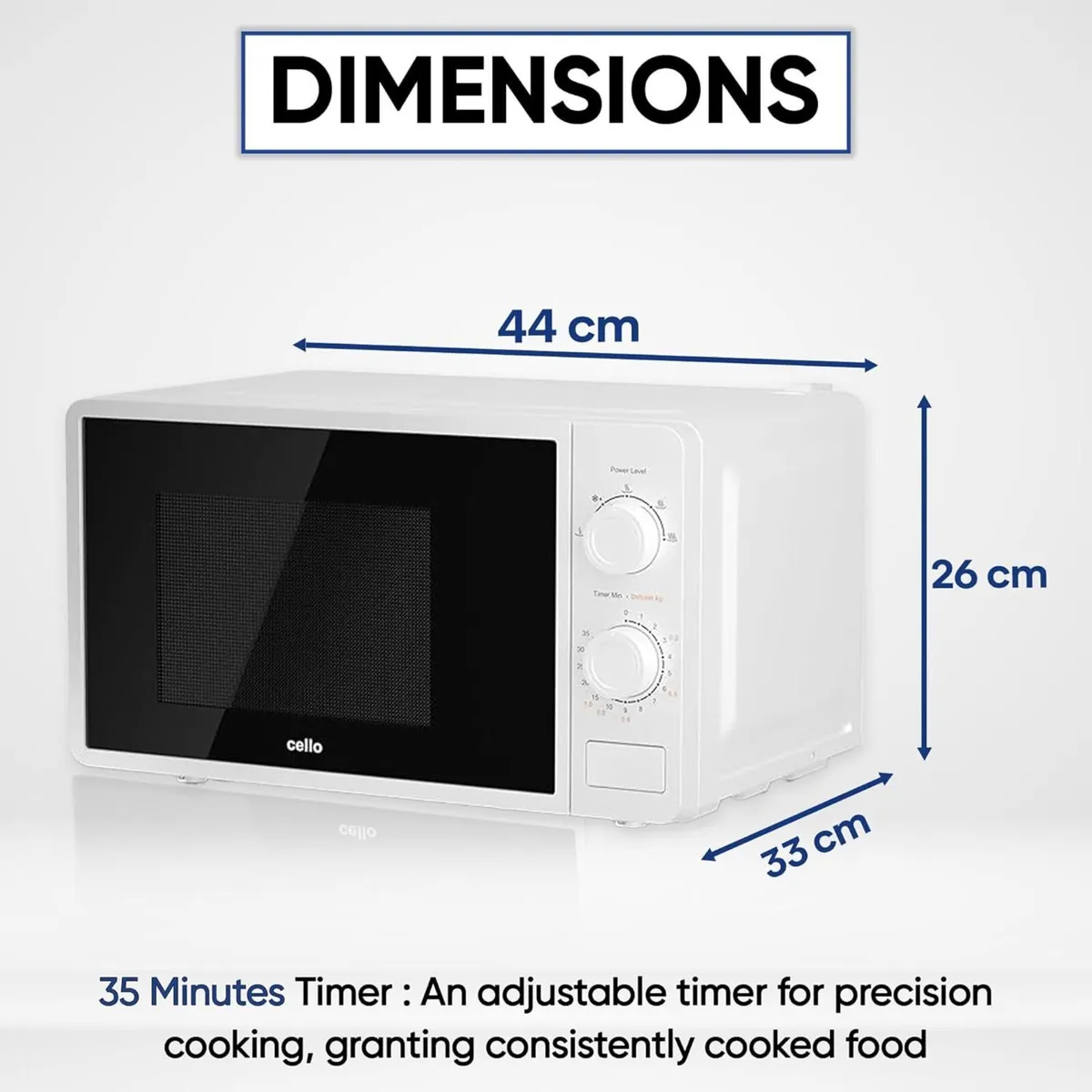 800W Microwave Oven with 20 Litre Capacity 5 - Image 3