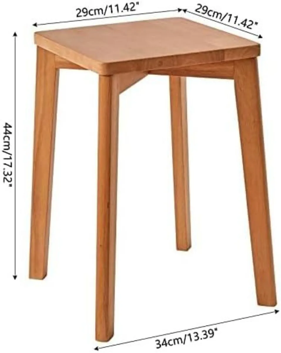 4pcs Wooden Stool Stacking Breakfast Counter - Image 3
