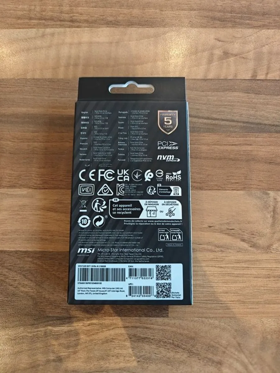 500GB MSI NVMe M.2 Spatium M371 SSD - Image 3