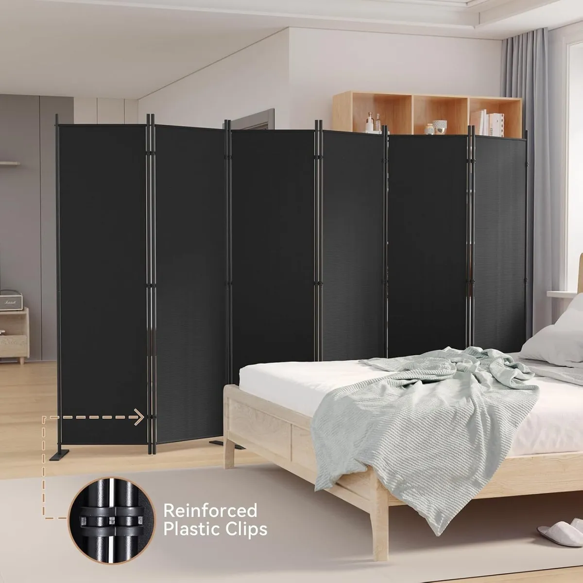 6 Panels 6FT Room Divider and Folding - Image 4