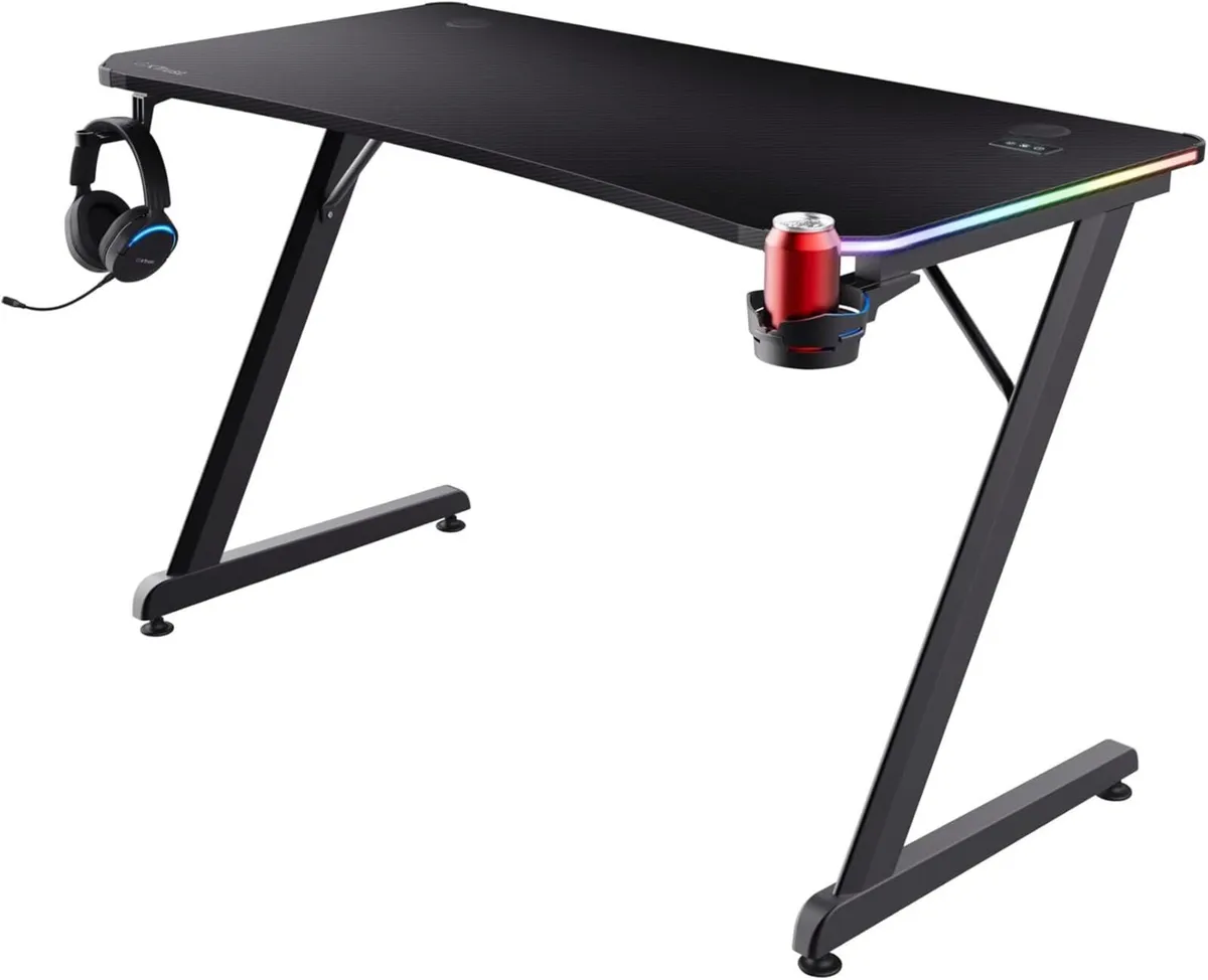 Luminus Pro Gaming Desk 120x60 LED RGB Computer - Image 1