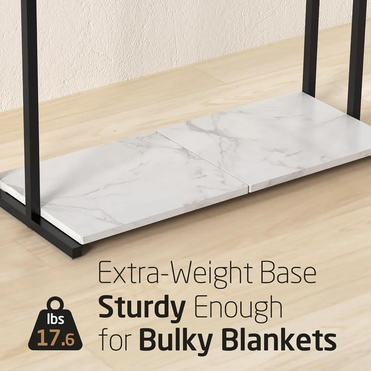 3-Tier Freestanding Towel Rail with Extra Large - Image 4
