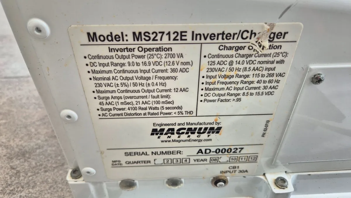 Magnum Inverter/charger  2700W with remote - Image 2
