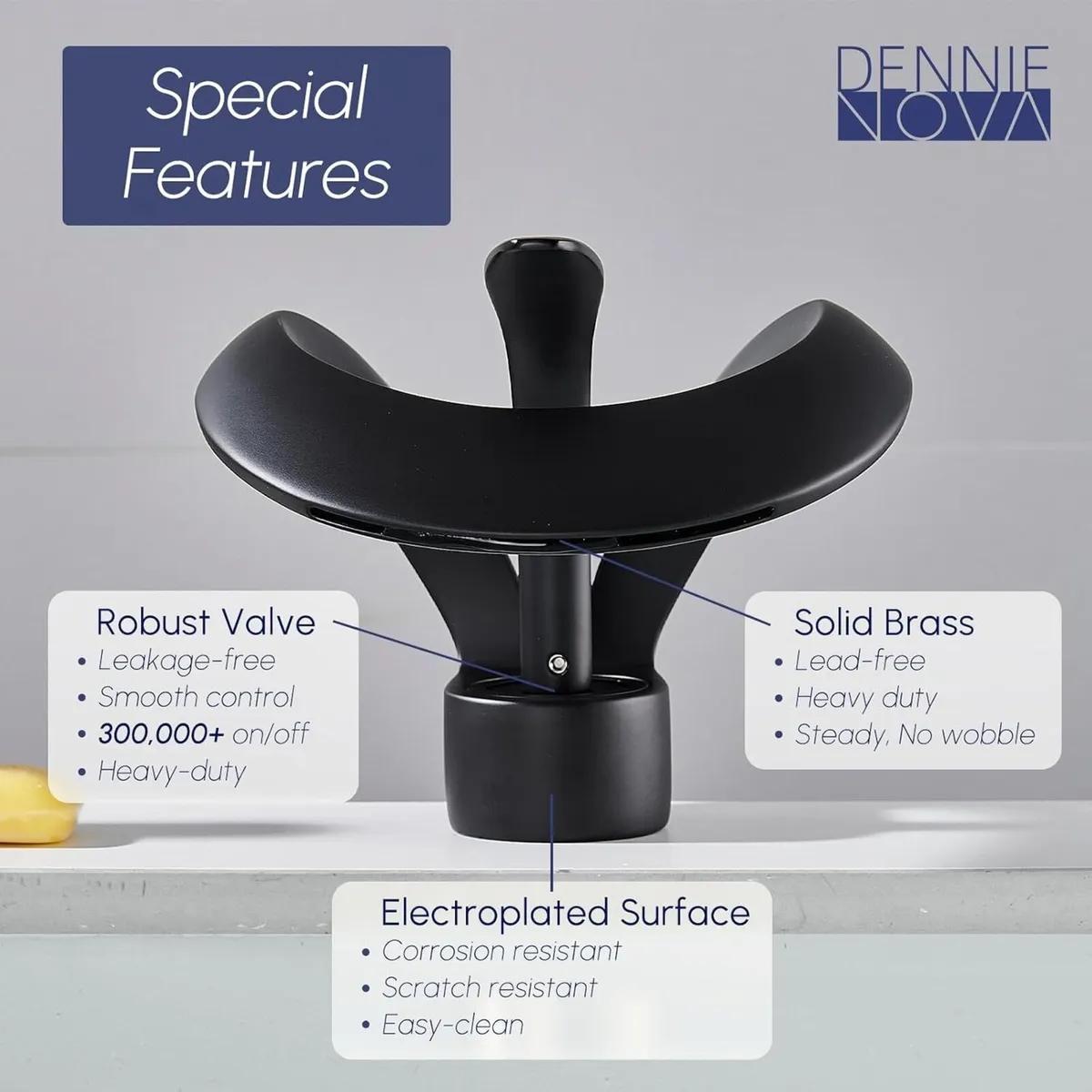 Bathroom Sink Tap Toilet Basin Single Hole Lever - Image 4