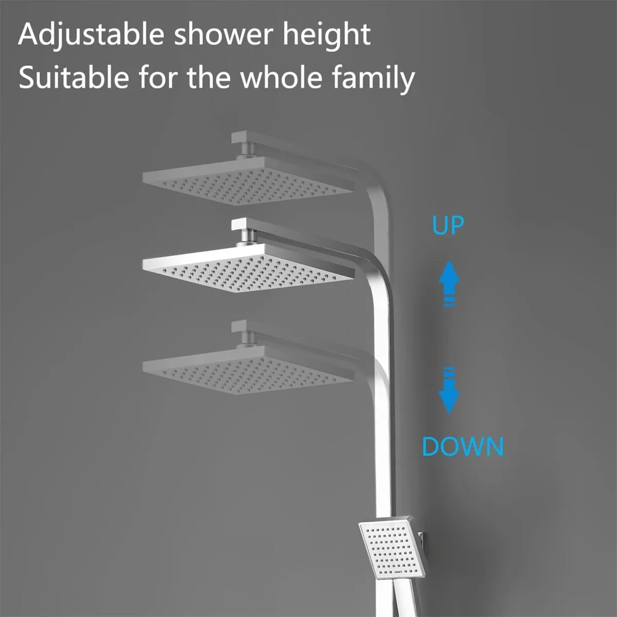 Mixer Set Thermostatic with Rainfall Head - Image 3