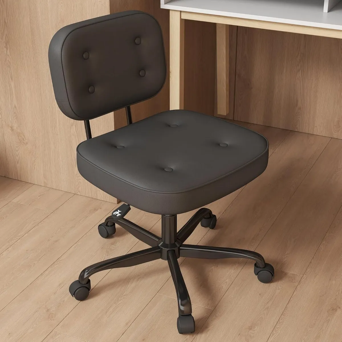 Office Chair Adjustable Swivel Desk Seat PU - Image 1