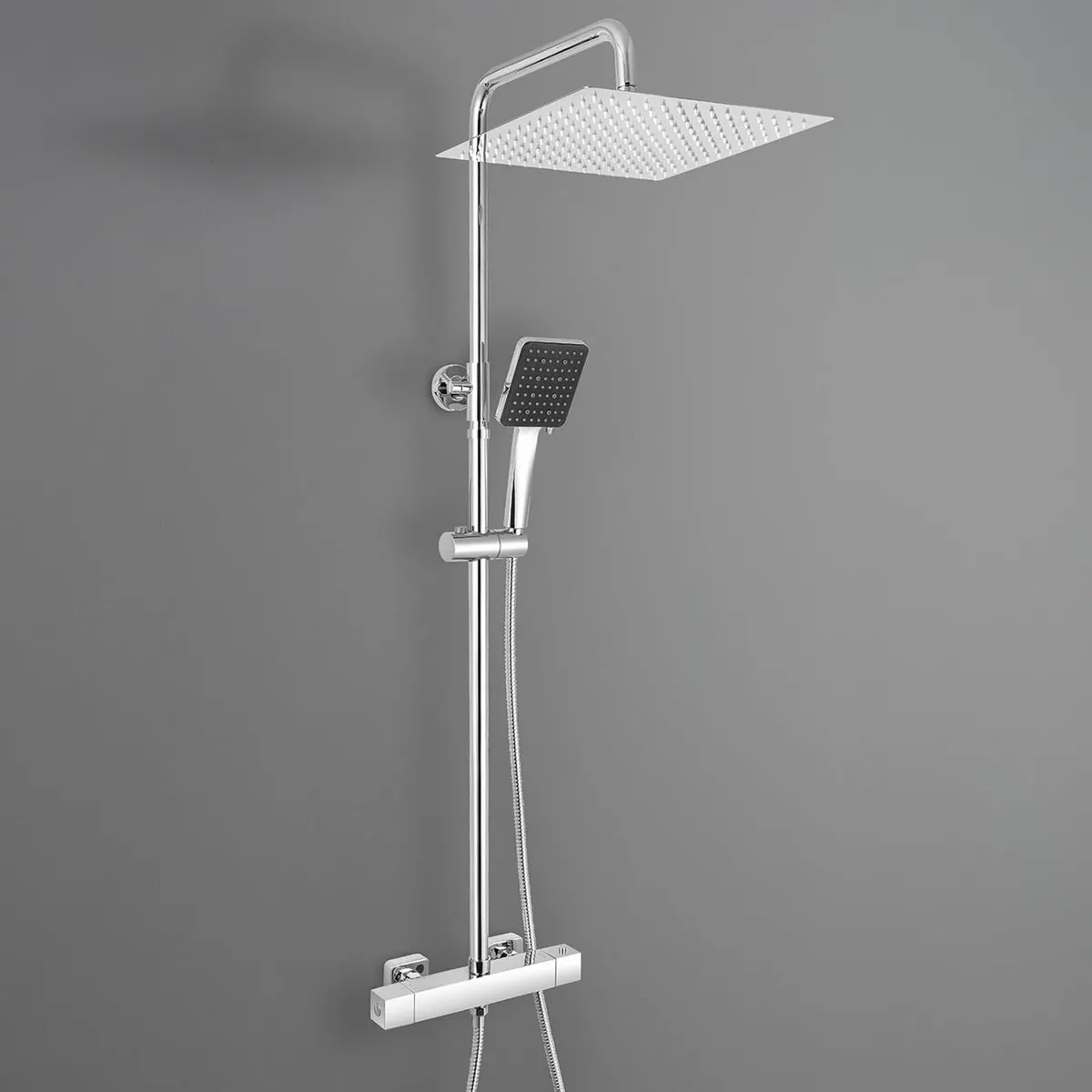 Thermostatic Shower Mixer Set with 12" Square - Image 1