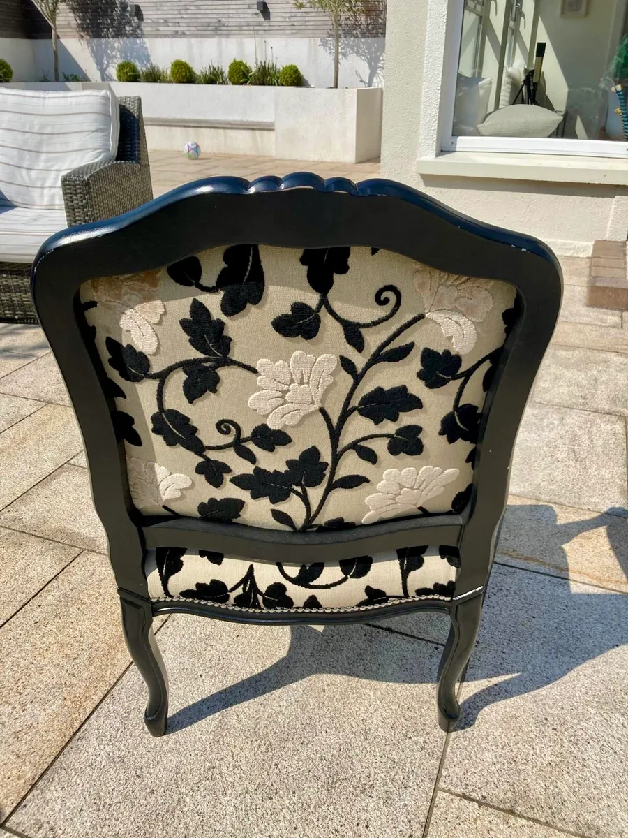 French Louis XV Style Accent Armchair - Image 2