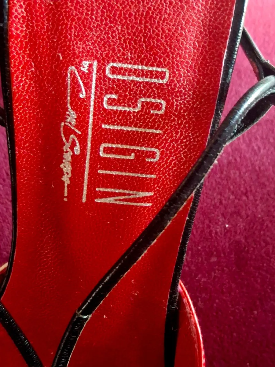 Ladies Designer Italian Leather Slingback... - Image 3