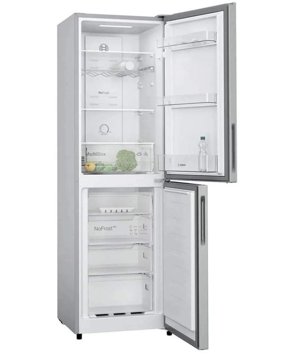 Bosch Series 2 Fridge Freezer 50/50 Stainless Steel Perfect Condition - Image 1