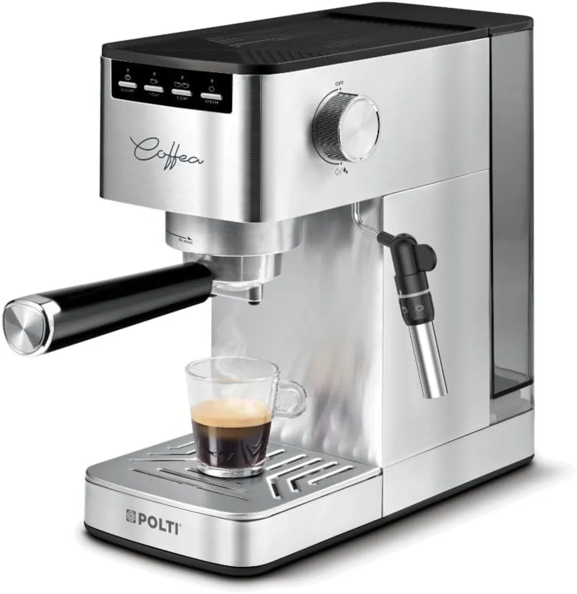 P10s Manual Espresso and Cappuccino Coffee Machine - Image 1