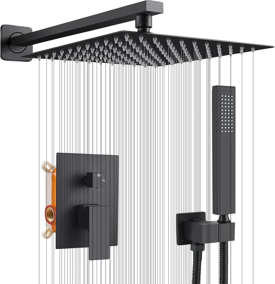 Concealed Shower Set 2 Ways with 10-Inch Square - Image 1