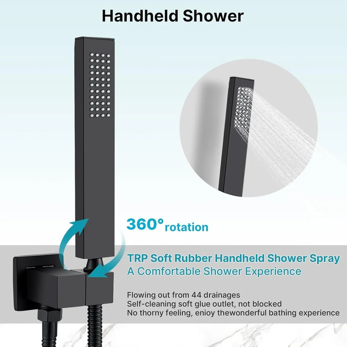 Concealed Shower Set 2 Ways with 10-Inch Square - Image 4