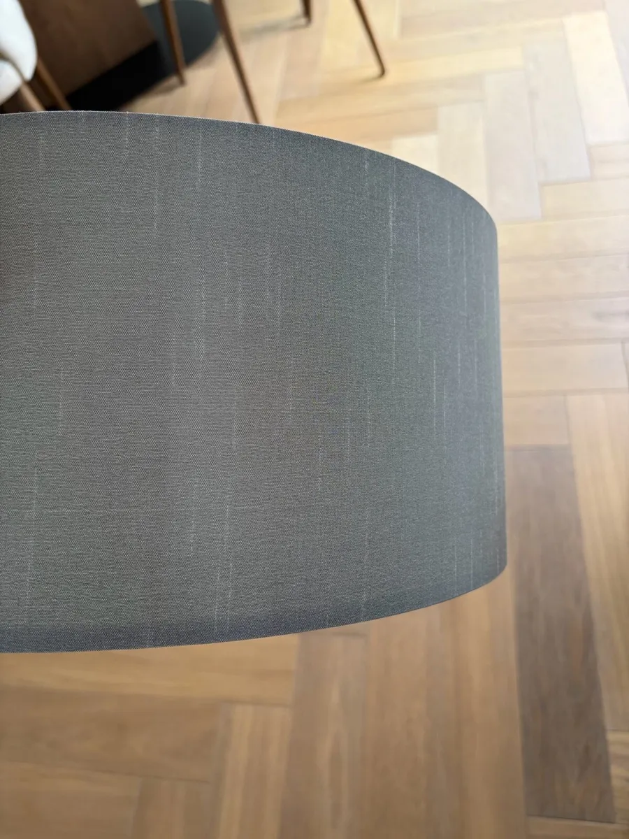 40cm Grey Drum Lampshade – Excellent Condition - Image 4