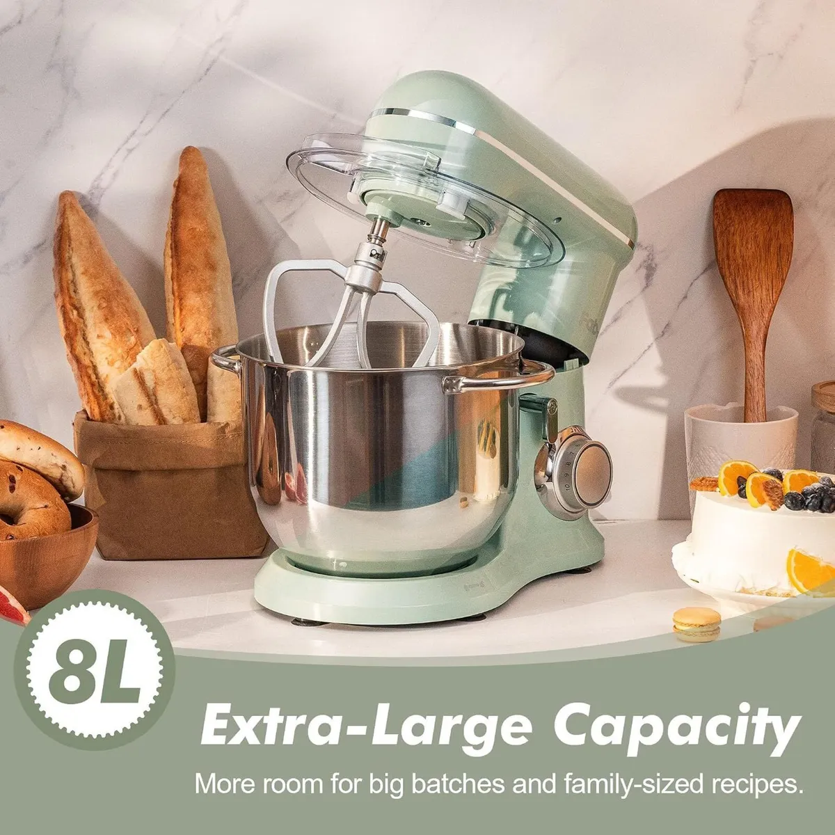 6L Stand Mixer 10 Speeds Electric Food - Image 2