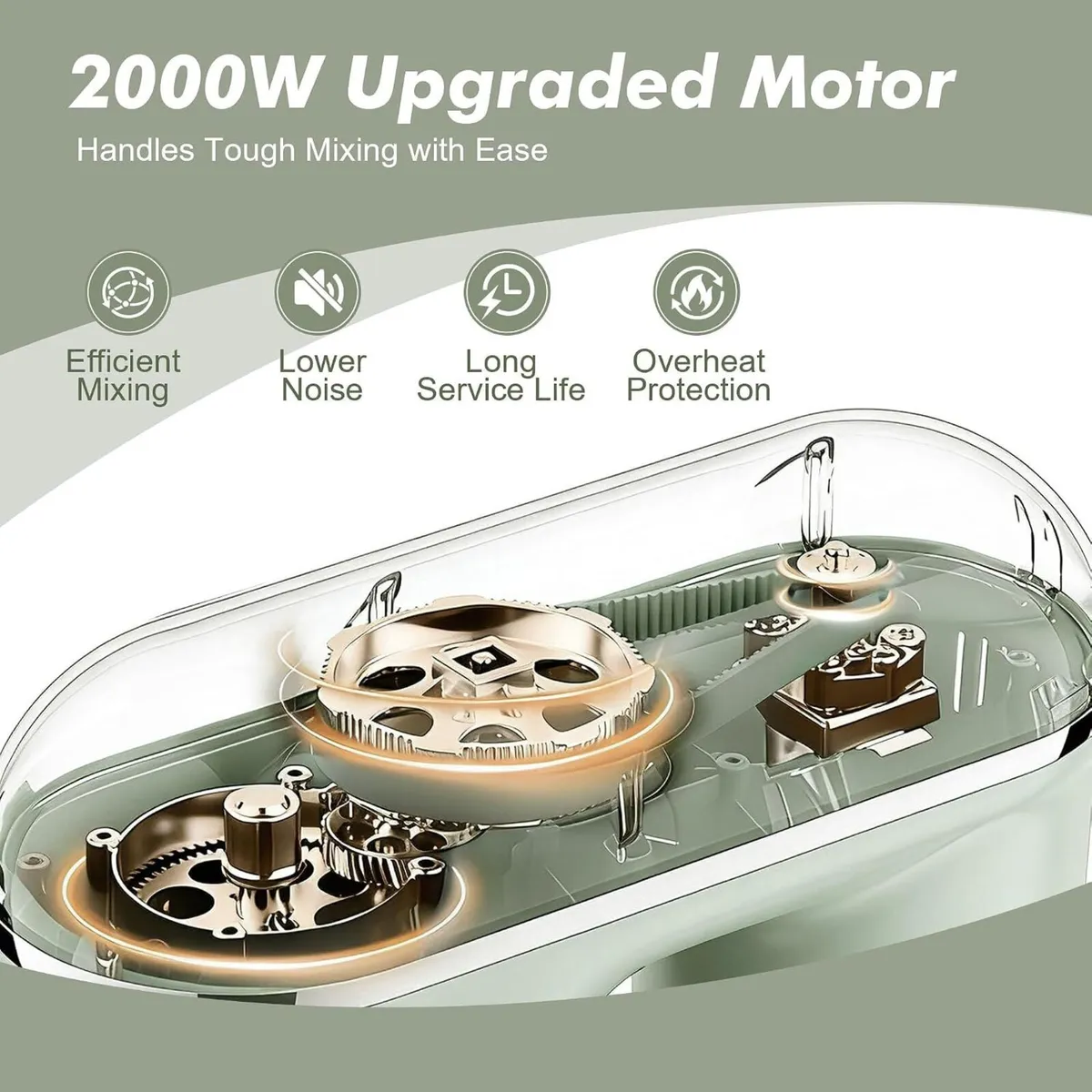 6L Stand Mixer 10 Speeds Electric Food - Image 4