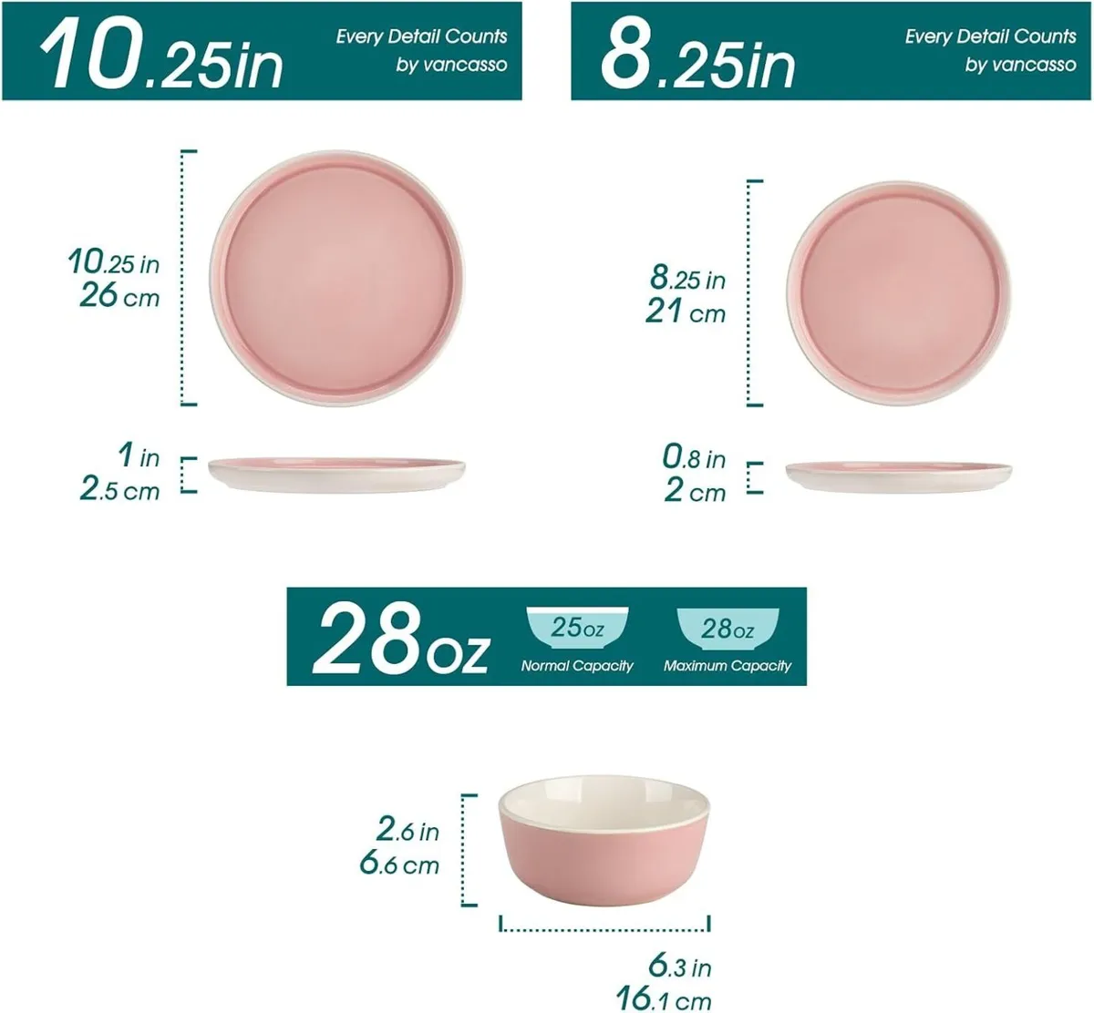 Elba Dinner Set for 6 (18 Piece) - Image 2