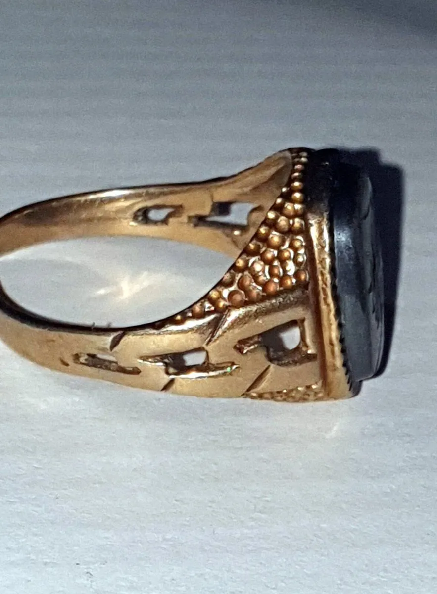 Vintage 9ct Gold Men’s Signet Ring - Image 3