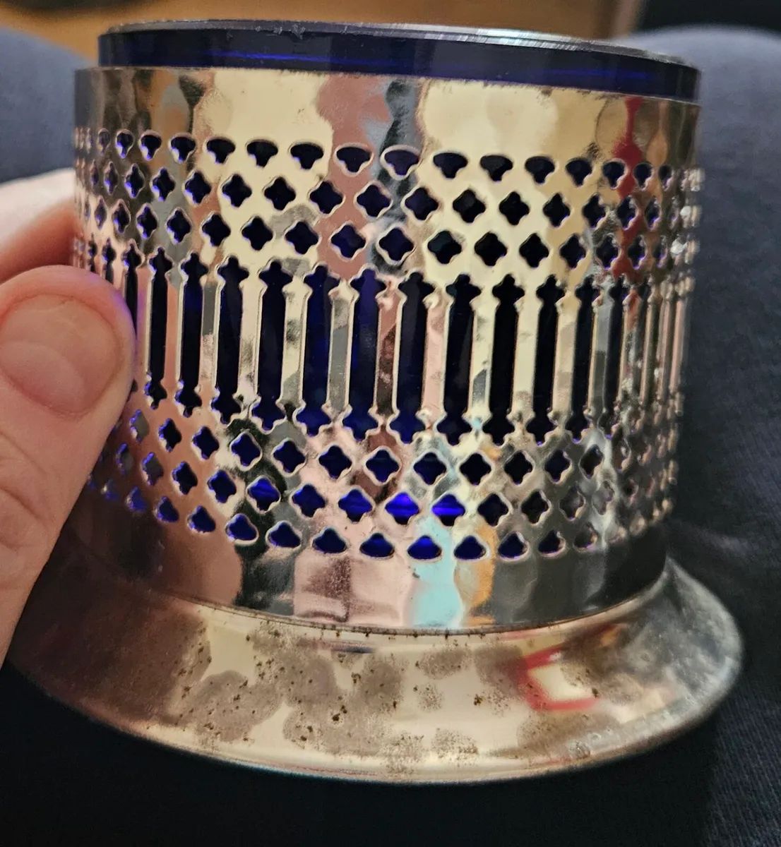 Silver Plated Candle Holder - Image 1