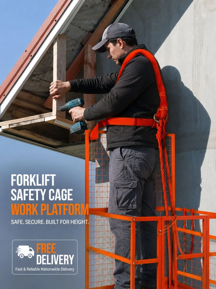 Forklift Safety Cage Work Platform – 635kg Capacit - Image 2