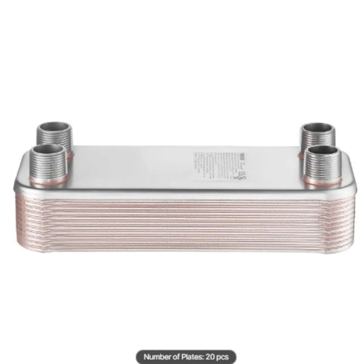 Plate Heat Exchanger, 126 x 301 mm Brazed Plate - Image 3