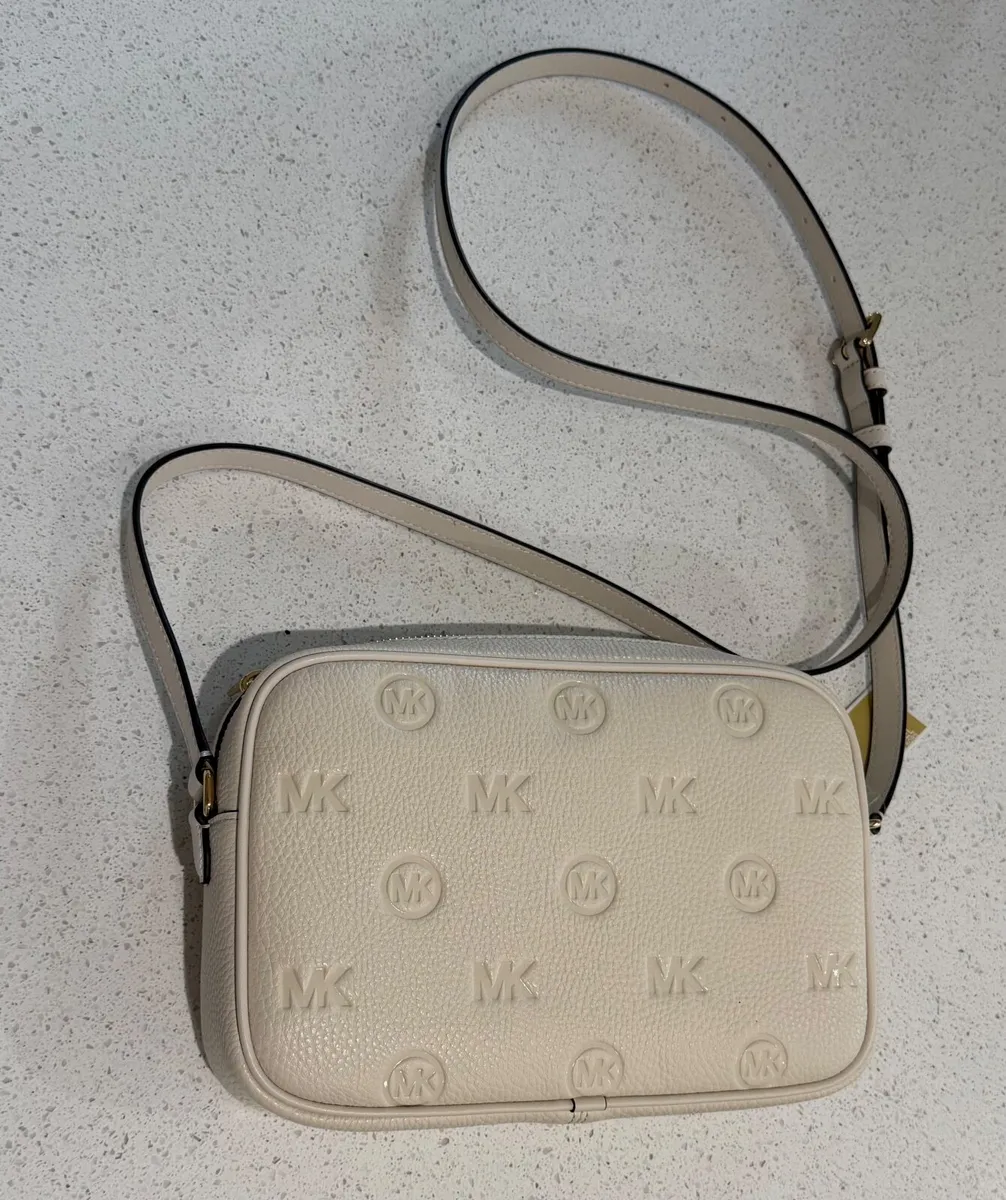 Michael Kors White Leather Crossbody Bag BNWT - Image 4