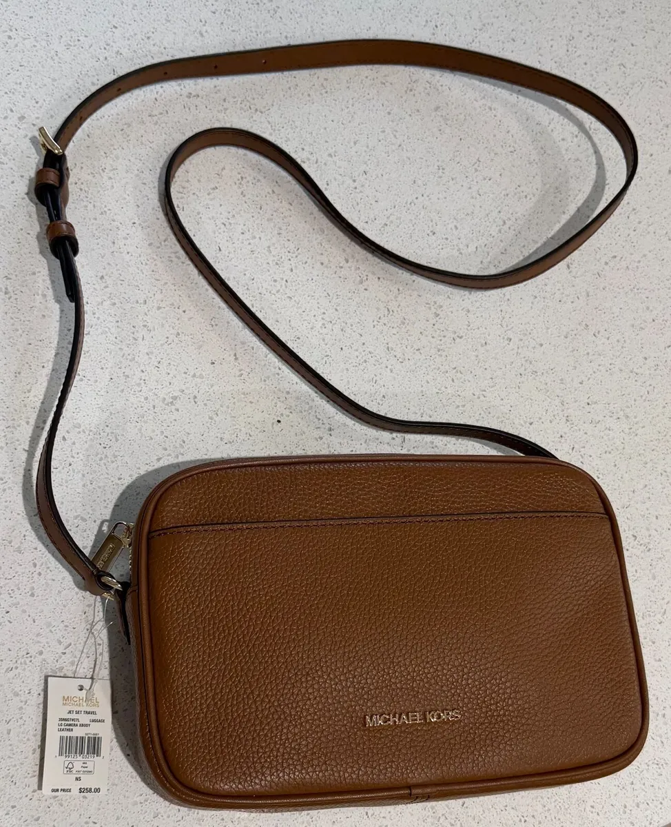 Michael Kors Brown Leather Crossbody Bag BNWT - Image 2