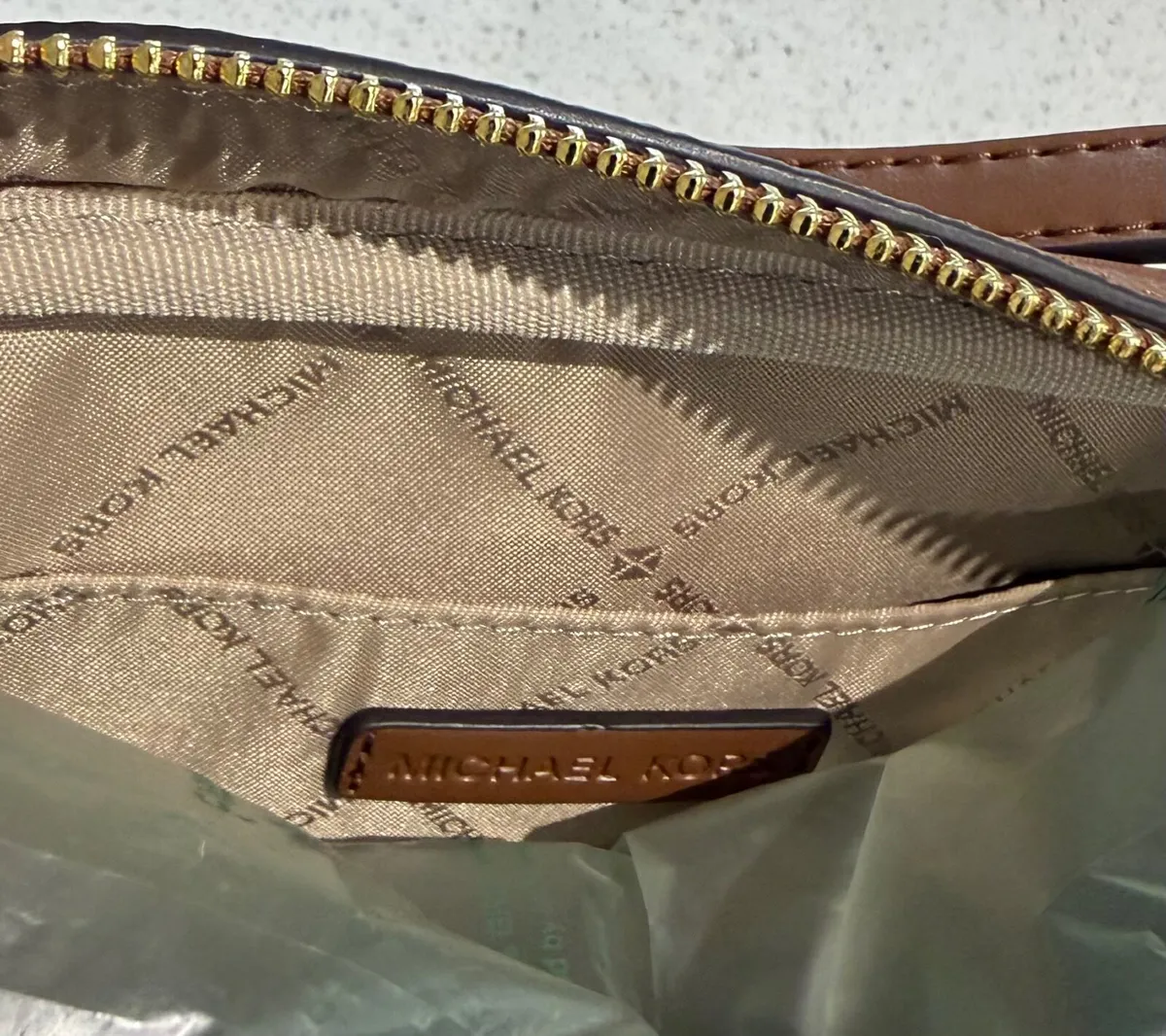 Michael Kors Brown Leather Crossbody Bag BNWT - Image 1