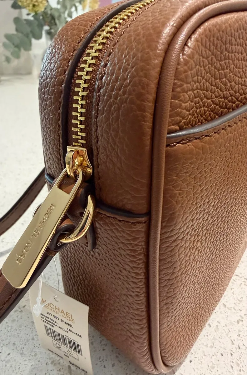 Michael Kors Brown Leather Crossbody Bag BNWT - Image 3