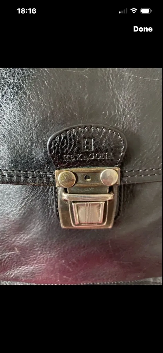 Hexagons Leather shoulder bag - Image 2