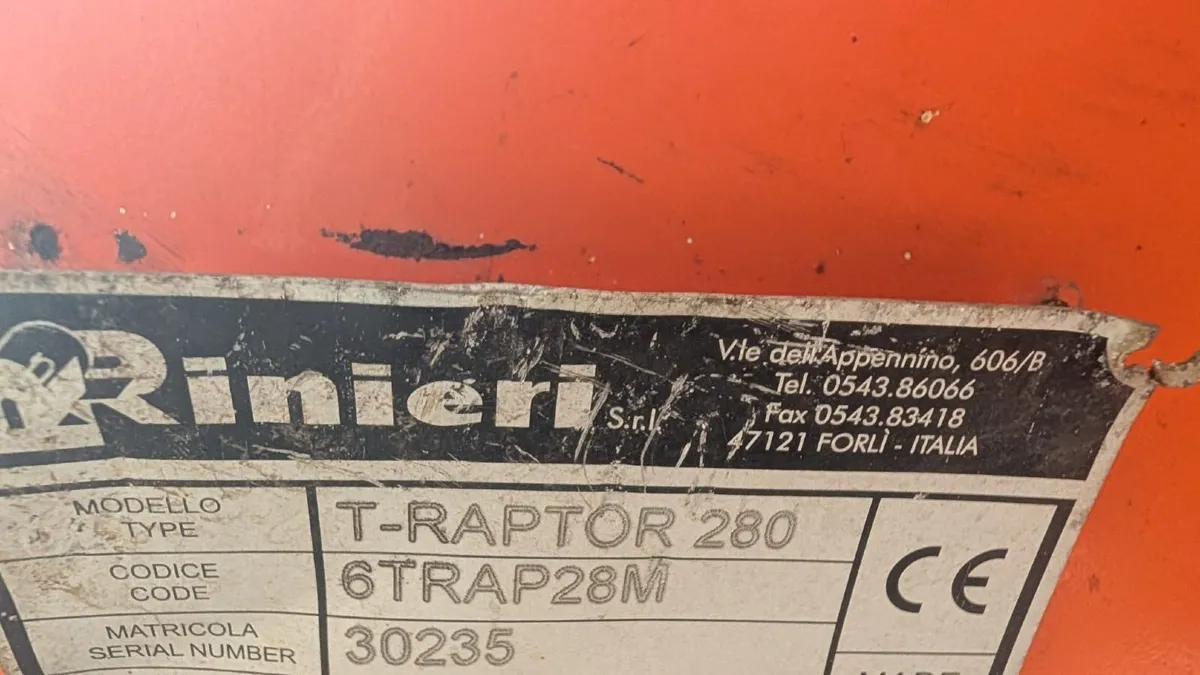 Rinieri - 2.8 m Mulcher – T-Raptor 280 - Image 4
